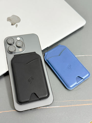 MONTARO- Bi-Fold Magsafe Card Wallet Stand with Mirror