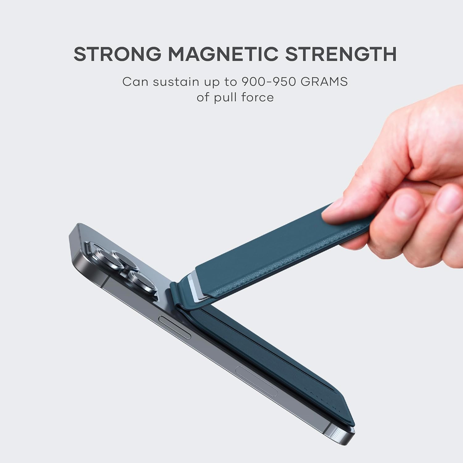 MONTARO- Bi-Fold Magsafe Card Wallet Stand with Mirror